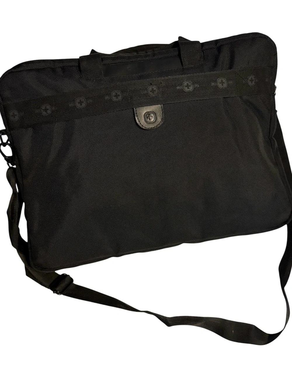 SwissGear Wenger Black Red Laptop Messenger Bag